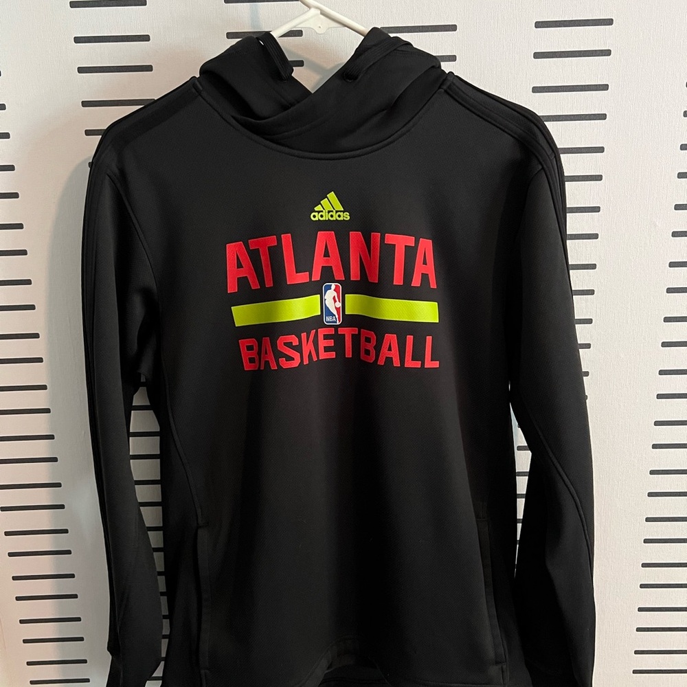 Adidas Black Hoodie with Graphic Accents